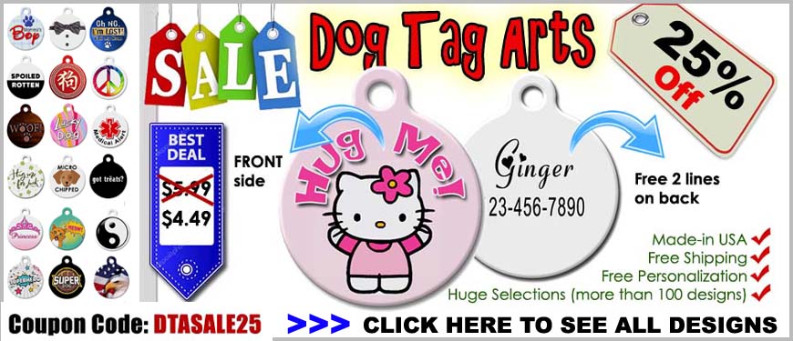 designer dog tag art pet tags